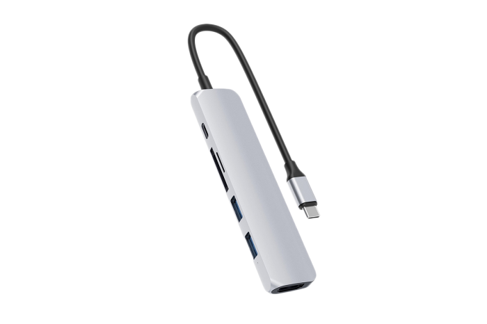 Cổng chuyển USB-C HyperDrive BAR 6 in 1 (HD22E-SILVER)