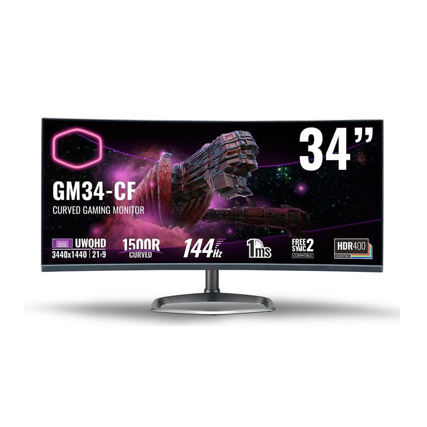 Màn Hình Cooler Master Cong 34 Inch (4K/Ips/144Hz) Gm34-Cw2 08/2023, Trả  Góp 0% | Thinkpro