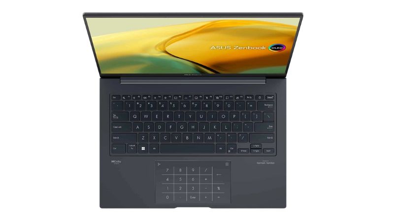 Bàn phím và touchpad ASUS Zenbook 14X OLED Q410VA có kích thước to, đủ dùng