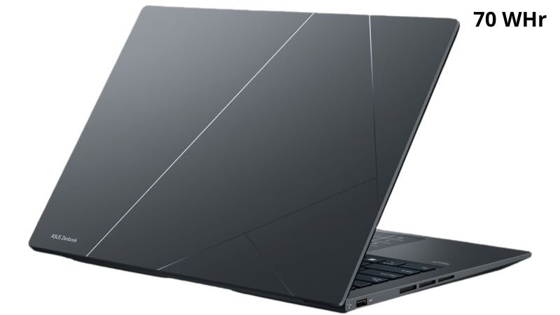 ASUS Zenbook 14X OLED Q410VA có dung lượng pin 70 WHr Li-Ion