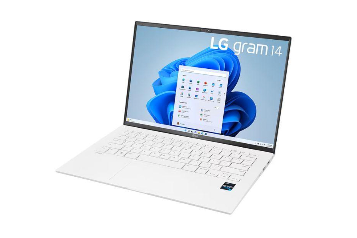 Mẫu LG Gram 14 2022 được trang bị màn hình IPS, độ phân giải 1920 x 1200 px