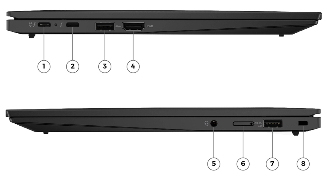 Cổng kết nối Lenovo ThinkPad X1 Carbon Gen 10