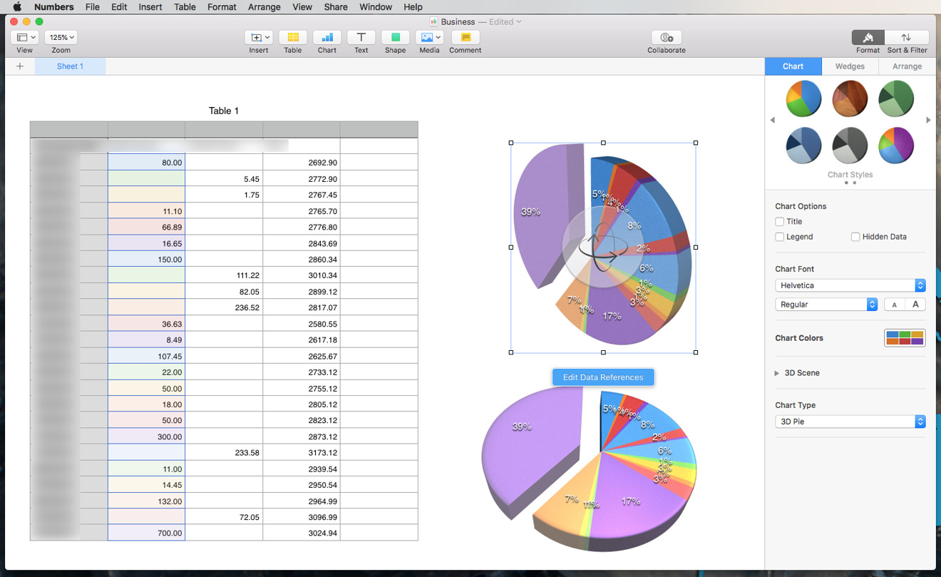 Các loại template có sẵn do chính Apple thiết kế