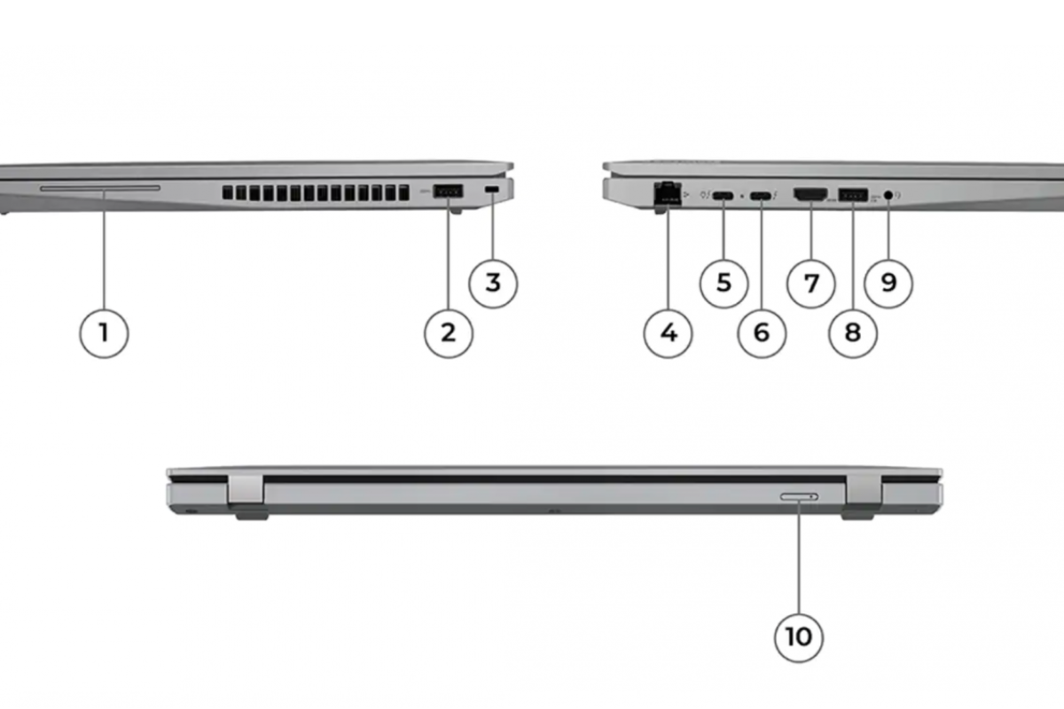 Các cổng kết nối trên Lenovo ThinkPad T16