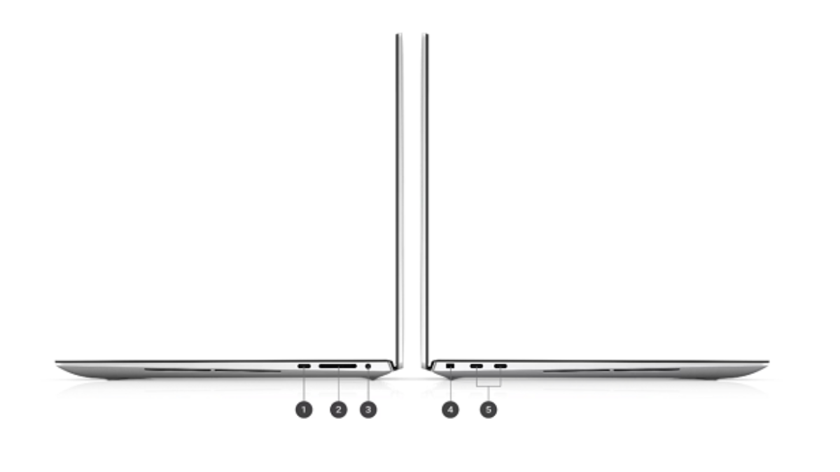 Các cổng kết nối trên Dell XPS 9530