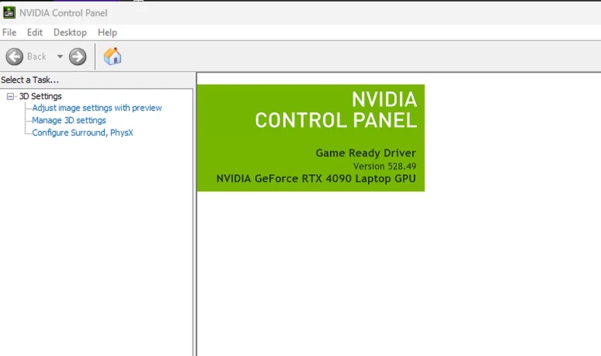 Xác nhận Advanced Optimus đã được bật bằng NVIDIA Control Panel