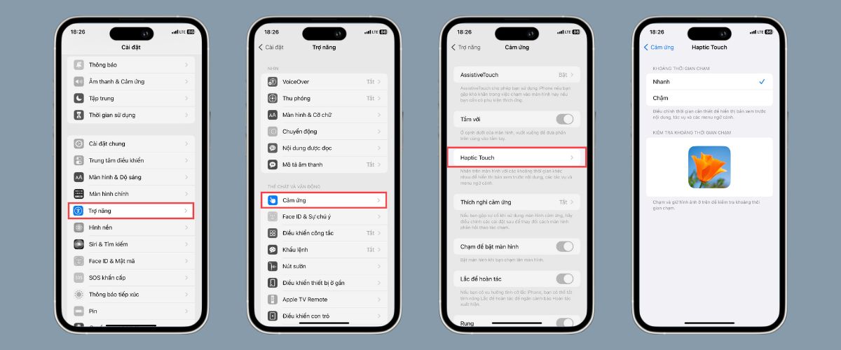 Cách bật Haptic Touch trên iPhone