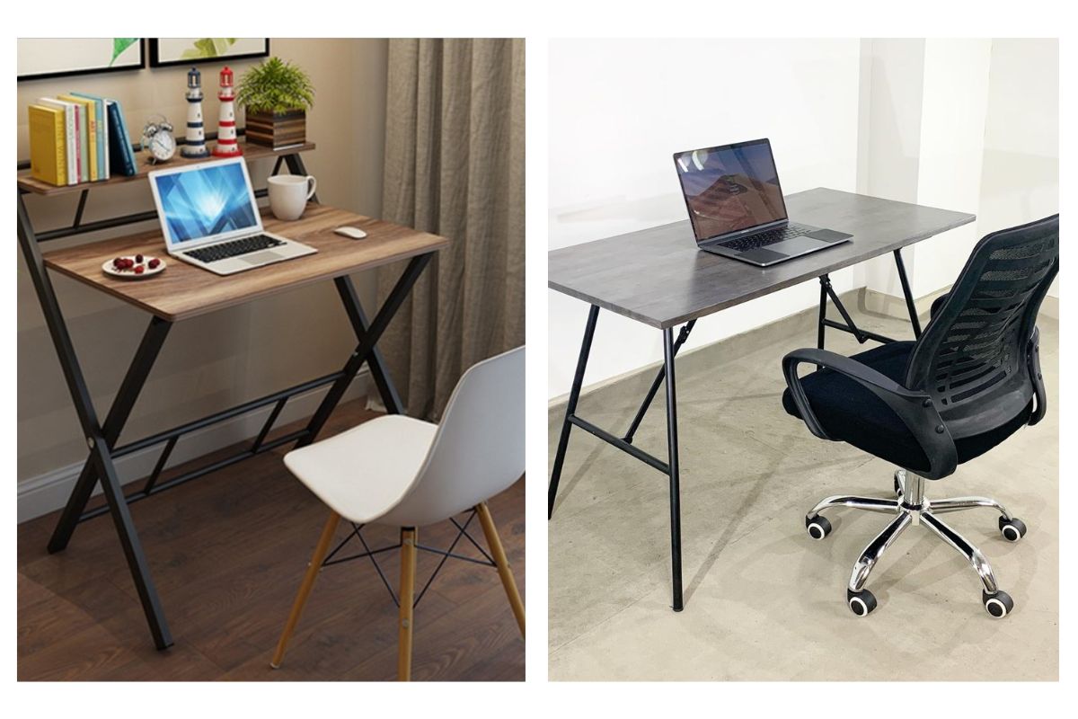 Sử dụng bàn gấp gọn giúp bạn tiết kiệm diện tích cho không gian và dễ dàng cất giữ